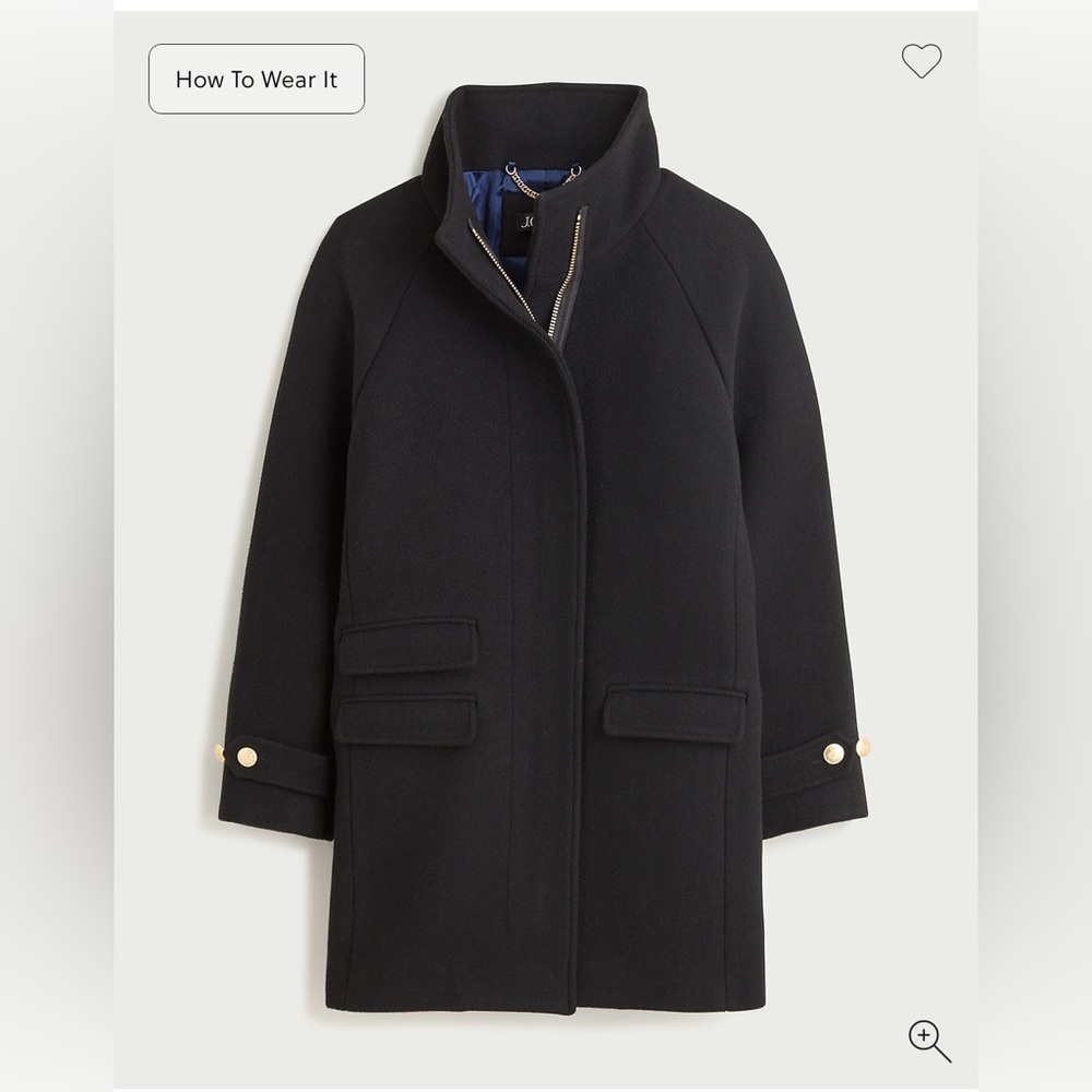 J. CREW - Toscana coat in Italian stadium-cloth wool blend